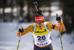 13.03.2020, xkvx, Biathlon IBU Cup Obertilliach, Sprint Damen, v.l. Juliane Fruehwirt (Germany)  / 