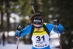 13.03.2020, xkvx, Biathlon IBU Cup Obertilliach, Sprint Damen, v.l. Camille Bened (France)  / 