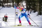 13.03.2020, xkvx, Biathlon IBU Cup Obertilliach, Sprint Damen, v.l. Anastasia Shevchenko (Russia)  / 