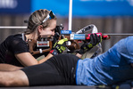 01.06.2021, xkvx, Biathlon Training Ruhpolding, v.l. Stefanie Scherer (Germany) in aktion am Schiessstand at the shooting range