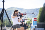 04.06.2021, xkvx, Biathlon Training Ruhpolding, v.l. Marion Deigentesch (Germany) in aktion am Schiessstand at the shooting range