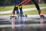 05.08.2021, xkvx, Biathlon Training Ruhpolding, v.l. Linus Maier (Germany) / Salomon Schuhe / SRB Skiroller  