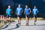 26.08.2021, xkvx, Biathlon Training Bessans, v.l. Antonin Guigonnat (France), Fabien Claude (France), Simon Desthieux (France), Quentin Fillon Maillet (France)  