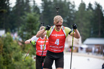 12.09.2021, xkvx, Biathlon Deutsche Meisterschaften Arber, Verfolgung Herren, v.l. Roman Rees (Germany)  
