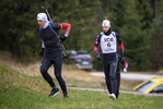07.10.2021, xkvx, Biathlon Training Lavaze, v.l. Vetle Sjaastad Christiansen (Norway), Sturla Holm Laegreid (Norway)  