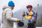 21.10.2021, xkvx, Biathlon Training Antholz-Anterselva, v.l. Trainer Isidor Scheurl (Germany), Benedikt Doll (Germany)  