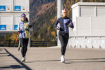28.10.2021, xkvx, Biathlon Training Antholz-Anterselva, v.l. Marion Wiesensarter (Germany), Karolin Horchler (Germany)  