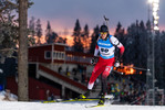 28.11.2021, xkvx, Biathlon IBU World Cup Oestersund, Sprint Men, v.l. Julian EBERHARD (Austria) in aktion / in action competes