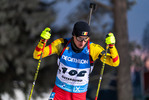 28.11.2021, xkvx, Biathlon IBU World Cup Oestersund, Sprint Men, v.l. Pjotr DIELEN (Belgium) in aktion / in action competes