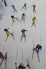 01.12.2021, xetx, Biathlon IBU Cup Sjusjoen, Super Sprint Men, v.l. Emil Nykvist (SWEDEN), Denys Nasyko (UKRAINE), Serafin Wiestner (SWITZERLAND), Andriy Dotsenko (UKRAINE), Viktor Brandt (SWEDEN), Florin-Catalin Buta (ROMANIA), Daniele Cappellari (ITALY), Erlend Bjoentegaard (NORWAY), Dominic Unterweger (AUSTRIA)  / 