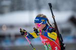 11.12.2021, xkvx, Biathlon IBU World Cup Hochfilzen, Relay Women, v.l. Anna Magnusson (Sweden) in aktion / in action competes