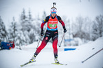 11.12.2021, xkvx, Biathlon IBU World Cup Hochfilzen, Relay Women, v.l. Karoline Offigstad Knotten (Norway) in aktion / in action competes