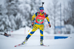 11.12.2021, xkvx, Biathlon IBU World Cup Hochfilzen, Relay Women, v.l. Anna Magnusson (Sweden) in aktion / in action competes