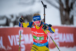 11.12.2021, xkvx, Biathlon IBU World Cup Hochfilzen, Relay Women, v.l. Anna Magnusson (Sweden) in aktion / in action competes