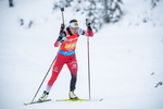 11.12.2021, xkvx, Biathlon IBU World Cup Hochfilzen, Relay Women, v.l. Julia Schwaiger (Austria) in aktion / in action competes