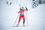 11.12.2021, xkvx, Biathlon IBU World Cup Hochfilzen, Relay Women, v.l. Julia Schwaiger (Austria) in aktion / in action competes