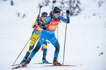 11.12.2021, xkvx, Biathlon IBU World Cup Hochfilzen, Relay Women, v.l. Chloe Chevalier (France) in aktion / in action competes