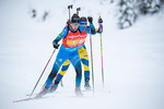 11.12.2021, xkvx, Biathlon IBU World Cup Hochfilzen, Relay Women, v.l. Chloe Chevalier (France) in aktion / in action competes