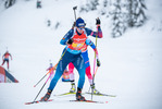 11.12.2021, xkvx, Biathlon IBU World Cup Hochfilzen, Relay Women, v.l. Amy Baserga (Switzerland) in aktion / in action competes