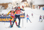 16.12.2021, xkvx, Biathlon IBU World Cup Le Grand Bornand, Sprint Women, v.l. Vanessa Voigt (Germany) in aktion / in action competes