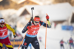 16.12.2021, xkvx, Biathlon IBU World Cup Le Grand Bornand, Sprint Women, v.l. Vanessa Voigt (Germany) in aktion / in action competes