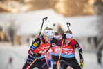 16.12.2021, xkvx, Biathlon IBU World Cup Le Grand Bornand, Sprint Women, v.l. Tiril Eckhoff (Norway) in aktion / in action competes