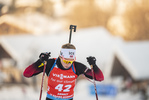 16.12.2021, xkvx, Biathlon IBU World Cup Le Grand Bornand, Sprint Women, v.l. Ida Lien (Norway) in aktion / in action competes