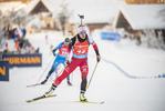 16.12.2021, xkvx, Biathlon IBU World Cup Le Grand Bornand, Sprint Women, v.l. Katharina Innerhofer (Austria) in aktion / in action competes