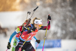 16.12.2021, xkvx, Biathlon IBU World Cup Le Grand Bornand, Sprint Women, v.l. Ingrid Landmark Tandrevold (Norway) in aktion / in action competes