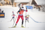 16.12.2021, xkvx, Biathlon IBU World Cup Le Grand Bornand, Sprint Women, v.l. Dunja Zdouc (Austria) in aktion / in action competes