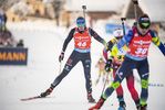 16.12.2021, xkvx, Biathlon IBU World Cup Le Grand Bornand, Sprint Women, v.l. Vanessa Hinz (Germany) in aktion / in action competes