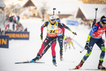 16.12.2021, xkvx, Biathlon IBU World Cup Le Grand Bornand, Sprint Women, v.l. Marte Olsbu Roeiseland (Norway) in aktion / in action competes