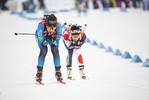 16.12.2021, xkvx, Biathlon IBU World Cup Le Grand Bornand, Sprint Women, v.l. Chloe Chevalier (France) in aktion / in action competes