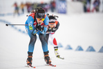 16.12.2021, xkvx, Biathlon IBU World Cup Le Grand Bornand, Sprint Women, v.l. Chloe Chevalier (France) in aktion / in action competes