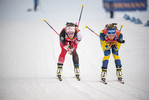 16.12.2021, xkvx, Biathlon IBU World Cup Le Grand Bornand, Sprint Women, v.l. Katharina Innerhofer (Austria) in aktion / in action competes