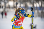 16.12.2021, xkvx, Biathlon IBU World Cup Le Grand Bornand, Sprint Women, v.l. Mona Brorsson (Sweden) in aktion / in action competes