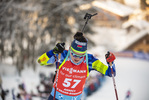 16.12.2021, xkvx, Biathlon IBU World Cup Le Grand Bornand, Sprint Women, v.l. Elena Kruchinkina (Belarus) in aktion / in action competes