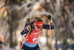 16.12.2021, xkvx, Biathlon IBU World Cup Le Grand Bornand, Sprint Women, v.l. Janina Hettich (Germany) in aktion / in action competes