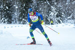 16.12.2021, xlukx, Biathlon IBU Cup Obertilliach, Individual Men, v.l. Sergey Bocharnikov (Belarus)  / 