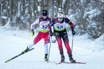 16.12.2021, xlukx, Biathlon IBU Cup Obertilliach, Individual Men, v.l. Dujin Choi (Korea), Aleksander Fjeld Andersen (Norway)  / 