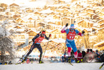 18.12.2021, xkvx, Biathlon IBU World Cup Le Grand Bornand, Pursuit Men, v.l. Said Karimulla Khalili (Russia) in aktion / in action competes