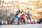 18.12.2021, xkvx, Biathlon IBU World Cup Le Grand Bornand, Pursuit Men, v.l. Antonin Guigonnat (France) in aktion / in action competes