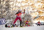 18.12.2021, xkvx, Biathlon IBU World Cup Le Grand Bornand, Pursuit Men, v.l. David Komatz (Austria) in aktion / in action competes