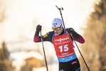 18.12.2021, xkvx, Biathlon IBU World Cup Le Grand Bornand, Pursuit Men, v.l. Tarjei Boe (Norway) in aktion / in action competes