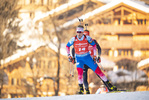 18.12.2021, xkvx, Biathlon IBU World Cup Le Grand Bornand, Pursuit Men, v.l. Alexander Povarnitsyn (Russia) in aktion / in action competes