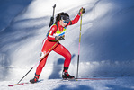 18.12.2021, xsoex, Biathlon Alpencup Pokljuka, Sprint Women, v.l. Annina Zberg (Switzerland)  / 