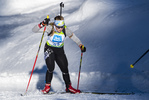 18.12.2021, xsoex, Biathlon Alpencup Pokljuka, Sprint Women, v.l. Georgy Langer (Germany)  / 
