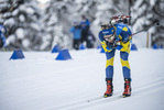 12.01.2022, xkvx, Biathlon IBU World Cup Ruhpolding, Sprint Women, v.l. Stina Nilsson (Sweden) in aktion / in action competes
