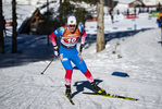 16.01.2022, xsoex, Biathlon IBU Junior Cup Pokljuka, Single Mixed Relay, v.l. Dionis Roduner (Russia) in aktion / in action competes