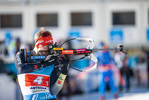23.01.2022, xkvx, Biathlon IBU World Cup Anterselva, Relay Men, v.l. Roman Rees (Germany) in aktion am Schiessstand / at the shooting range